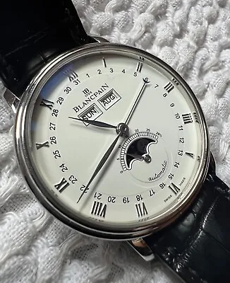 Blancpain Villeret Moonphase And Complete Calendar Wristwatch 6263-1127a-55 • $5999