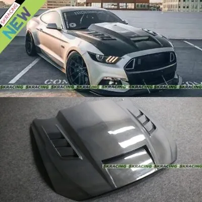 For Ford Mustang 15-23 Real Carbon Fiber Bodykits Engine Hood Panel Bonnet Cover • $2480