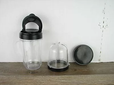 Magic Bullet Tall Mug With Handle And Short Cups With Reg &Travel Lid & Drinking • $13.44