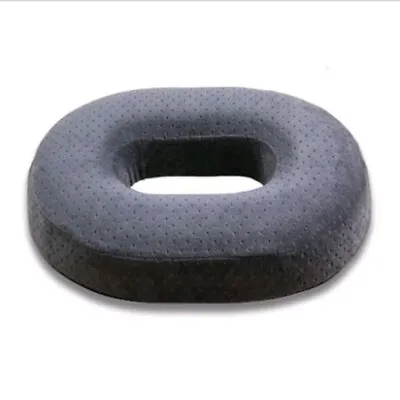 Coccyx Pain Relief Memory Foam Comfort Donut Ring Chair Seat Cushion Pillow Grey • £11.56