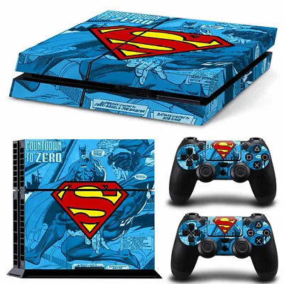 $18.95 • Buy Playstation 4 PS4 Console Skin Decal Sticker Superman +2 Controller Skin