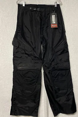 New Icon Fighter Arc Mesh Motorcycle Pants Stealth Black  30 Motorsport No Armor • $50