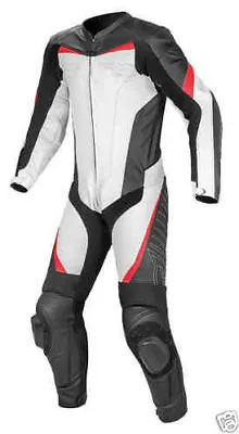 $309.51 • Buy Mens A Grade Leather Motorcycle 1PC Suit Motorbike Rider Racing Armour Sports AB