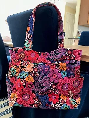 Vera Bradley Floral Fiesta Tote Shoulder Bag Purse - NWOT - Excellent Retro Boho • $69.99