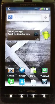 TESTED BUTTON ISSUES Motorola Droid X Black Phone Only 6.5GB Verizon | CLEANED • $1.99