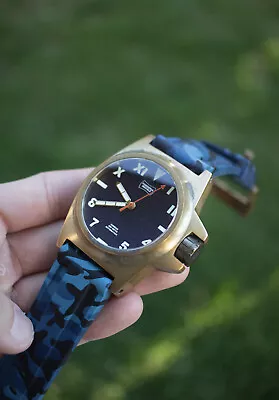 Fonderia Navale/Pontvs Gondar 45mm Bronze Watch Blue Dial • $550