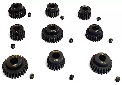 0.6 Module 0.6M 17T + Teeth Tooth RC 540 Motor Pinion Gear EP 1/8 Scale M0.6 5mm • £5.91