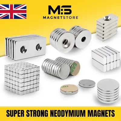 £359.99 • Buy Big & Small - ALL SIZES - Strong Neodymium Magnets 1mm 2mm 5mm 10mm 20mm