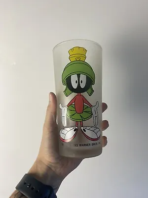 Monkeys Of Melbourne Marvin The Martian Frosted Glass Cup Tumbler • $25.10
