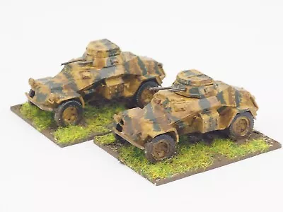 1/72 Ww2 German Sdkfz 222 Armoured Cards X 2. Painted. Blue 246 • £28