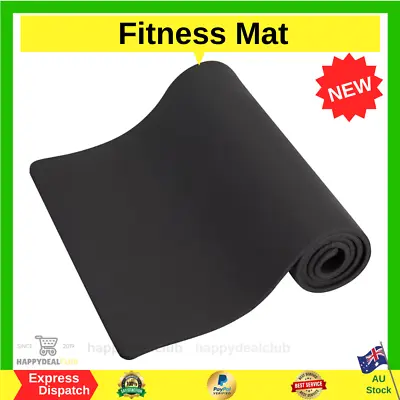 NBR Yoga Mat Exercise Fitness Pilates Gym Thick Pad Non-Slip Strap Home Workout • $13.30