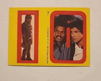 1980 Topps Star Wars Empire Strikes Back - Sticker #18 In Excellent Condition • $4.50