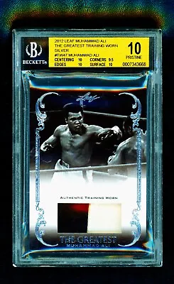 2012 Leaf Muhammad Ali The Greatest Training Worn SILVER #'d 5/5 BGS 10 PRISTINE • $975