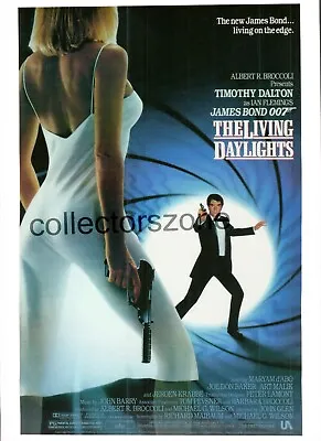 The Living Daylights James Bond Movie Film Advertising Postcard Unposted • £6