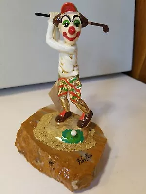 Ron Lee Collectible Clown Golfer Statue By Ronald A Lee (1947-2017) • $45