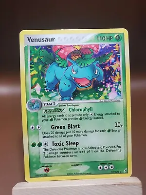 Pokémon TCG Venusaur 28/100 EX Crystal Guardians Holo Rare HP/DMG • $5