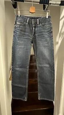 Vintage Diesel Jeans Mens 27 X 30 ViKER REG Straight Leg Wash Button Fly Denim • $18.95