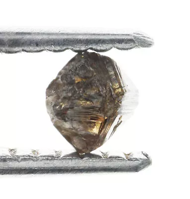 Octahedron Rough Natural Loose 0.39 Carat Brown 3.95X3.32X3.01MM Diamond • $28