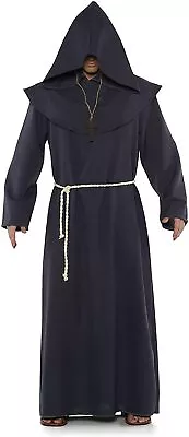 Underwraps Monk Robe Grey Adult Men Costume Religious 29919 • $23.28