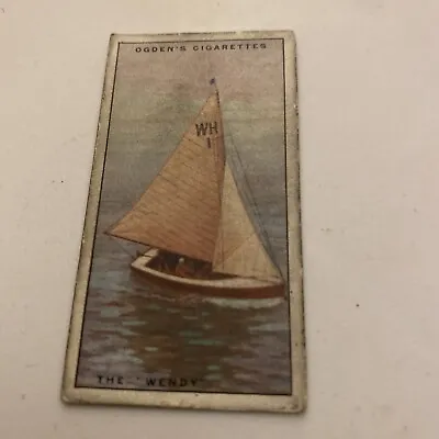 Ogdens Cigarette Cards Yachts & Motor Boats 1930 49 The Wendy • £1.50