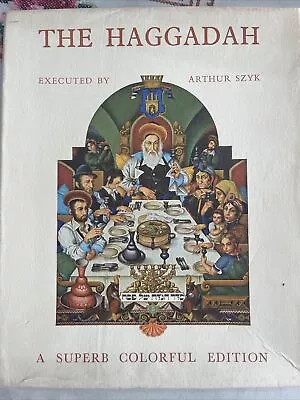 Vtg Judaica Metal Cover The Haggadah By Arthur Szyk With Box • $125