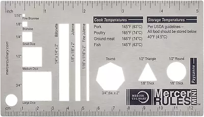 Mercer Rules Culinary Ruler Mini • $29.01