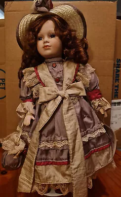 Collectable Memories Porcelain Doll  Teresa  Victorian Daywear 40cm W/stand • $20