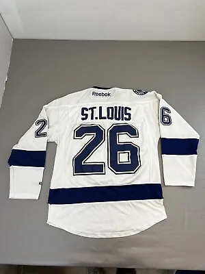 Martin St. Louis #26 Tampa Bay Lightning Hockey Reebok White Jersey Size Small • $249.95