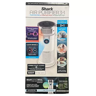 Shark HC455 3-in-1 Max Air Purifier Heater Fan W/NanoSeal HEPA Cleansense IQ • $172.79