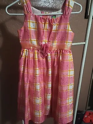 Girls Pink Sparkle Spring Dress Sz 10 By Dollie & Me  • $9.50