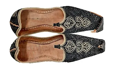 Indian Wedding Leather Khussa Shoe Size Afghan Men Ladies Foot Wear Designer New • £18.90