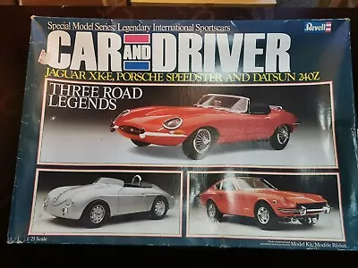 Revell 1/25 Car & Driver Triple Model Kit Set Jaguar Porsche Datsun Vintage 7465 • £69.99