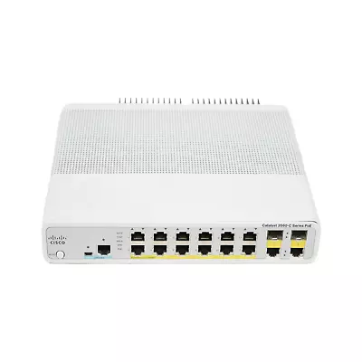 Cisco WS-C3560C-12PC-S 12 Port 10/100 Fast Ethernet PoE Compact Switch • $150