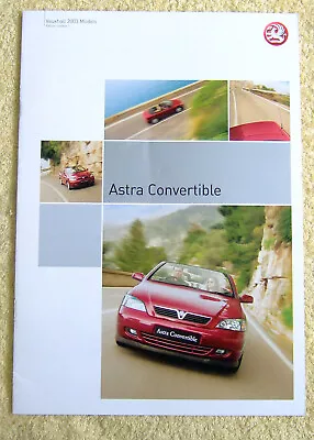 Vauxhall Astra Convertible 2003 Models No1  1.6-16v 1.8-16v & 2.2-16v • $4.98