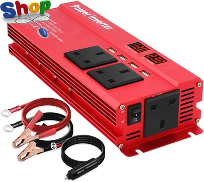£85.10 • Buy Optimum Quality  Power  Inverter  2000W  DC  12V  To  230V  AC  Car  Converter  