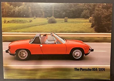  ORIGINAL! 1974 Porsche 914 Sales Brochure/ Folder • $9.95