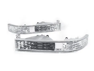 DEPO Pair Chrome Clear Bumper Signal Lights For 1989-1992 Toyota Supra Mk.3 III • $62.96