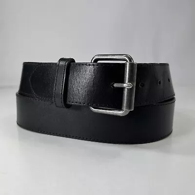 Wrangler Black Genuine Leather Work Belt - Men's Size 40/100 • $13.60