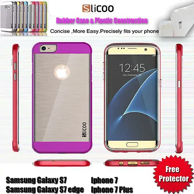 $4.99 • Buy IPhone 7/7 Plus/6/6 Plus/S7/S7 Edge Apple/Samsung Iphone Case + FREE PROTECTOR