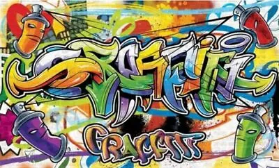 £49.99 • Buy Photo Art Wall Mural - Graffiti / Street Art Spray Can Design - Wallpaper * BNIB