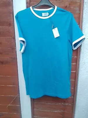 New Farah Blue Men's T Shirt Top UK Large • £16.99