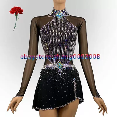 Ice Figure Skating Dress /Rhythmic Gymnastics /Twirling Competition/Tap Costume • £169