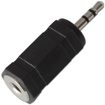 3.5mm Mini Jack Socket To 2.5mm Plug Stereo Audio Converter Adaptor • £2.99