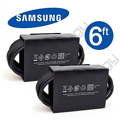 2x Original Samsung Galaxy S23 S22 S21 S20 USB-C 6FT Super Fast Charge Cable • $12.99