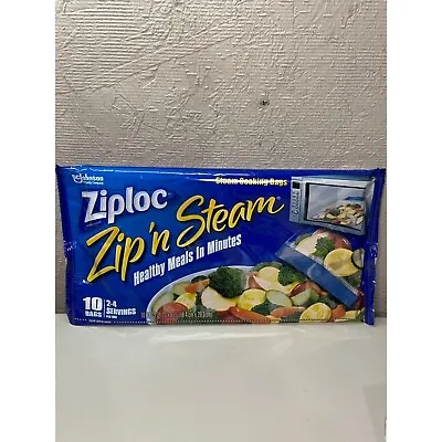 Ziploc Zip'n Steam Cooking Bags 10 Count • £27.55