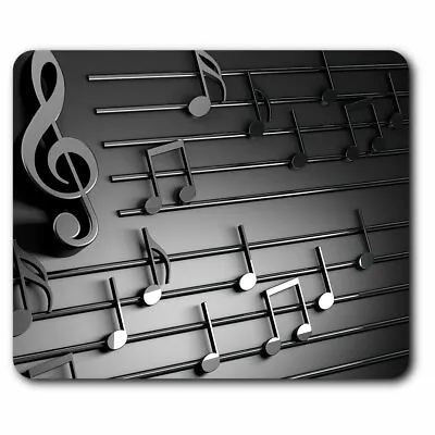 Computer Mouse Mat - 3D Musical Notes Music Teacher Student Office Gift #14851 • £6.99