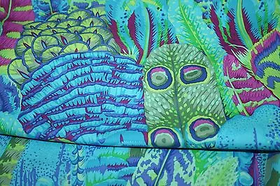 1/2 Metre Kaffe Fassett Feathers - GREEN - Cotton Quilting Fabrics • £8.60