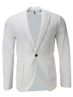 EFM Men's White Paraluxe Stretch Blazer #D2EM1162122 NWT • $97.47