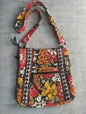 Vera Bradley Retired Bittersweet Pattern Red Yellow Orange Floral Crossbody • $28.56