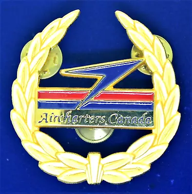 £34.41 • Buy Aircharters Canada Pilot Hat Badge Airline Pilot Wing KW